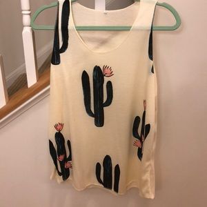 Cactus tank top- never worn